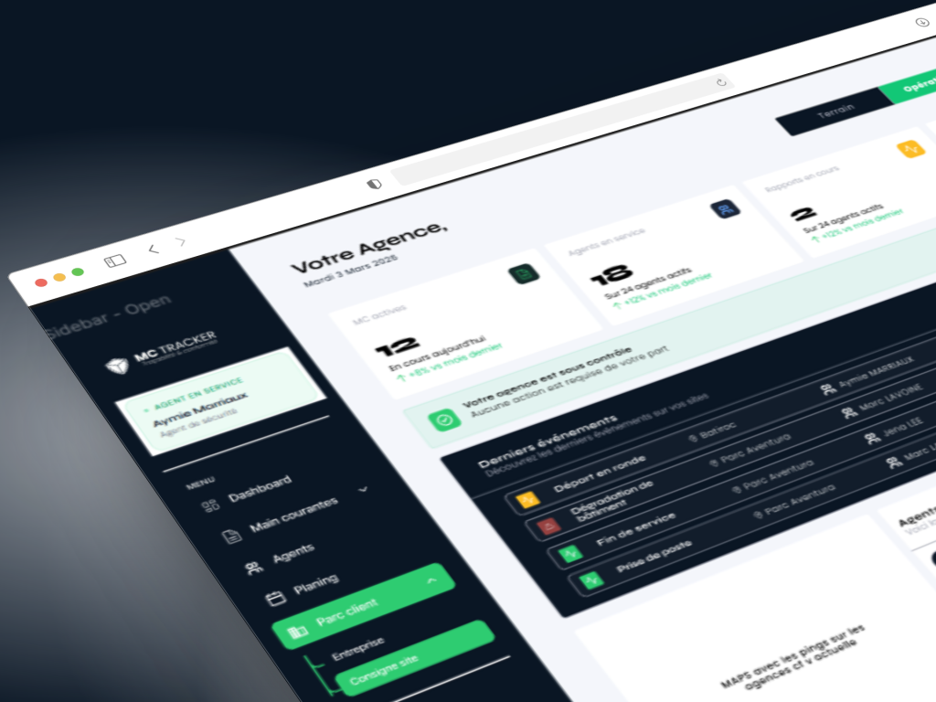 Comment une petite agence de sécurité privée gagne la confiance des grands comptes grâce au digital - MC TRACKER
