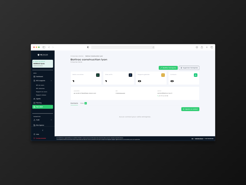 Rapport d'activité sécurité privée impressionner vos clients dès le premier mois MC TRACKER
